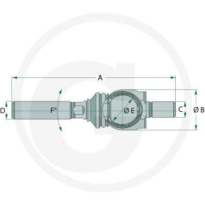 Articulatie axiala LANDINI/ MASSEY FERGUSON/ FORD/ JOHN DEERE