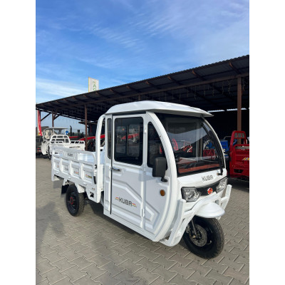 Tricicleta electrica KUBA E-KAMYONET cu cabina, autonomie 80 km viteza