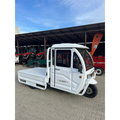 Tricicleta electrica KUBA E-KAMYONET cu cabina, autonomie 80 km viteza