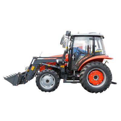 Tractor 90CP, 4x4 cu incarcator frontal, cabina inchisa, roti 14.9-30/