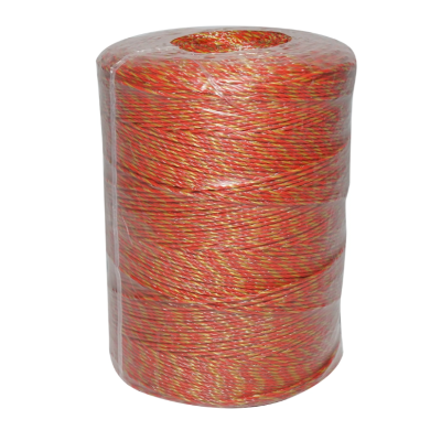 Rola fir galben-rosu fi 2mm, 6x0.15mm SS inox, 5.5 Ohm/m 1000m gard el