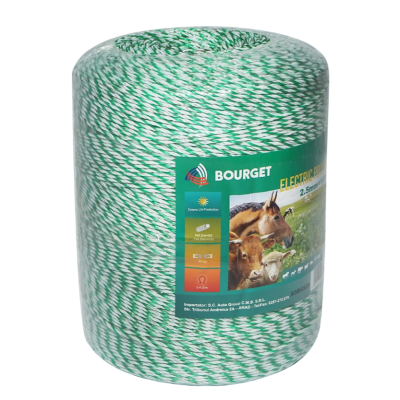 Rola fir verde fluorescent-alb fi 2.5mm 3x0.2mm SS, 1x0.25mm Cu, 1000m