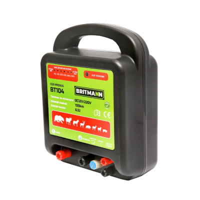 Aparat generator de impulsuri DC 12/220V, 6.5 Joule 100km pentru gard
