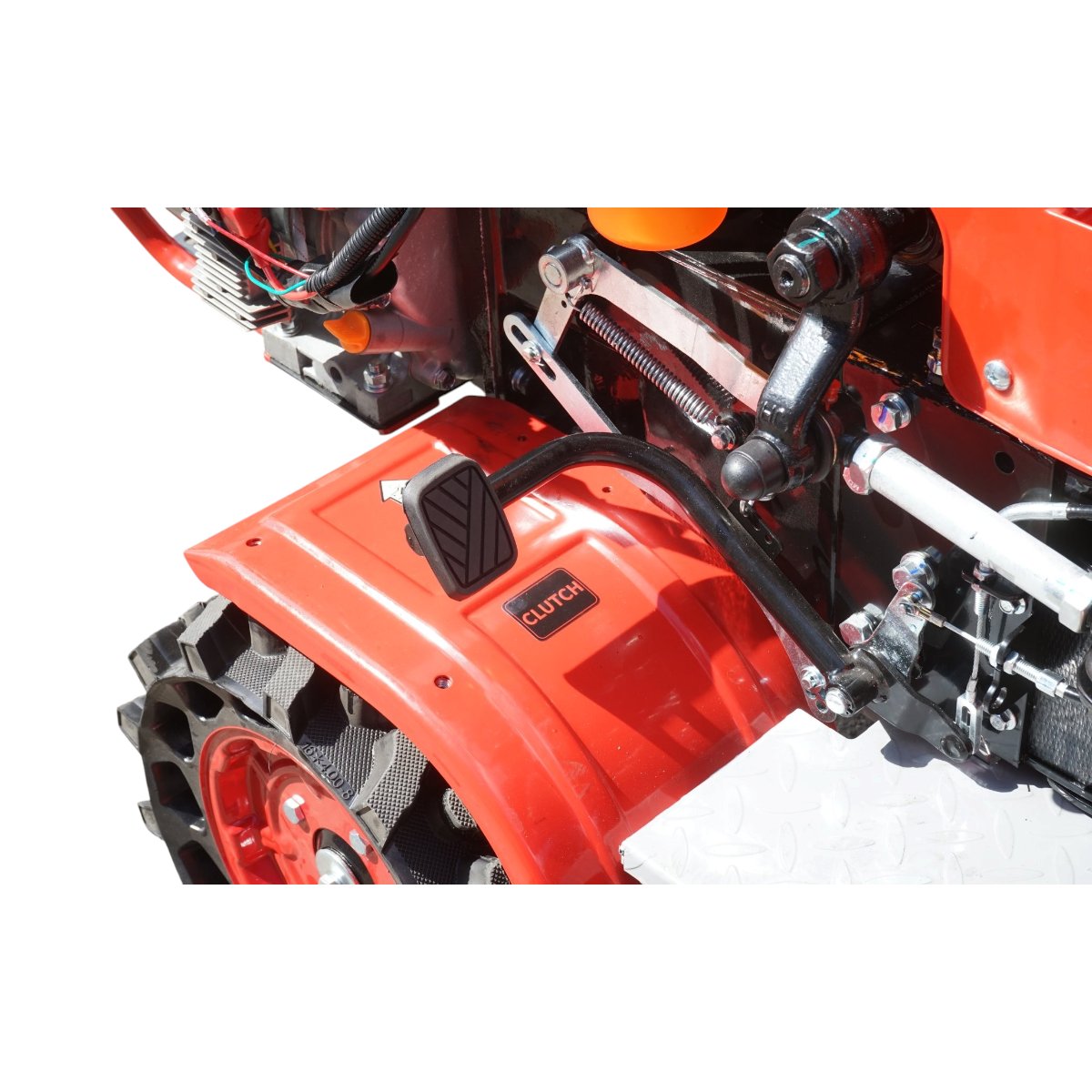 Mini tractor 4x4 diesel 17CP, 531cc, 3+1 viteze, 2 cutii de viteze, pornire electrica/manuala, latime lucru 1050mm cu freza, rarita, roti metalice, picior sprijin