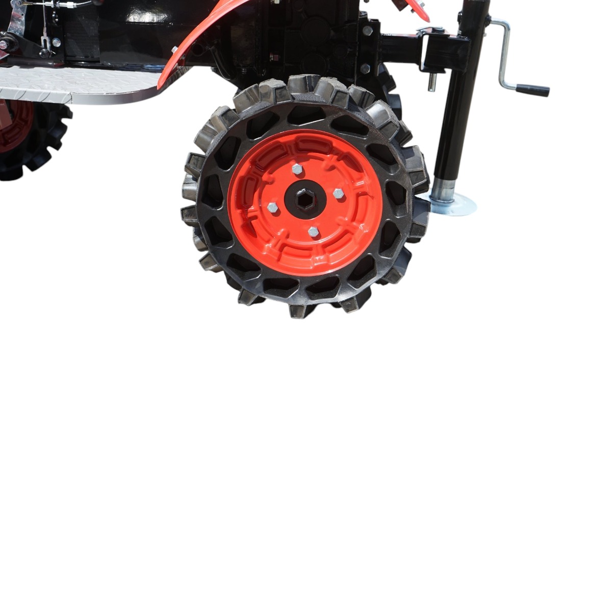 Mini tractor 4x4 diesel 17CP, 531cc, 3+1 viteze, 2 cutii de viteze, pornire electrica/manuala, latime lucru 1050mm cu freza, rarita, roti metalice, picior sprijin