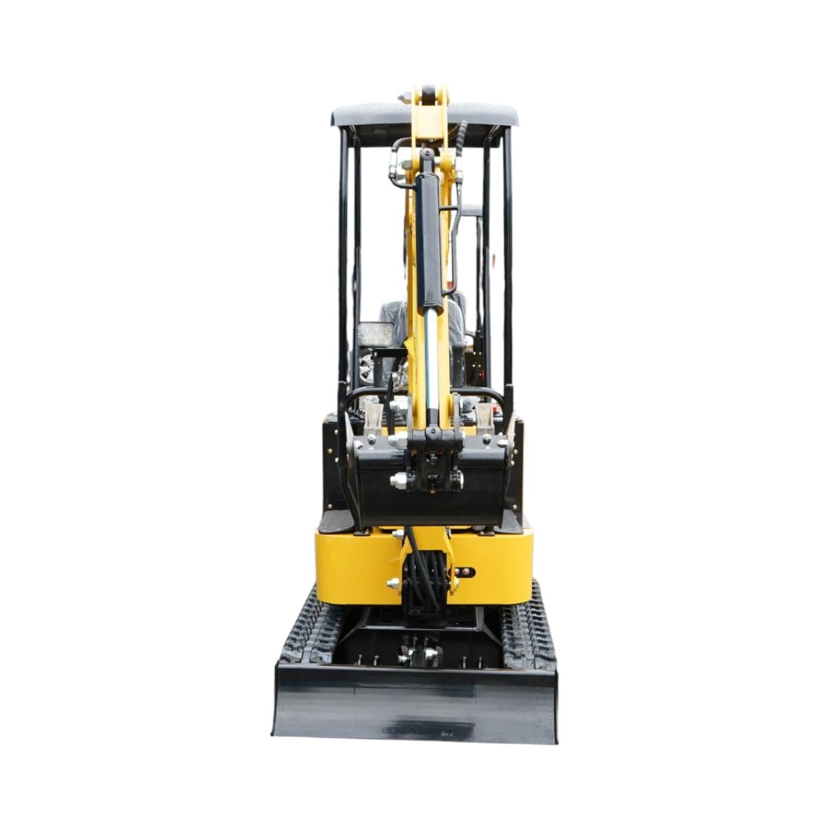Mini excavator 1T pe senile cu semicabina, motor diesel 10CP, 499cc, adancime sapare 1600mm, 2 cupe incluse 390/960mm