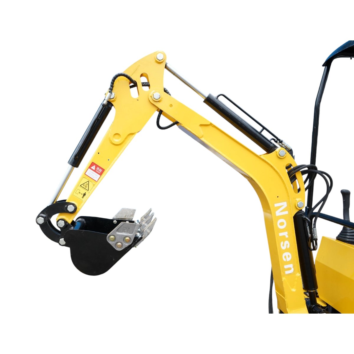 Mini excavator 1T pe senile cu semicabina, motor diesel 10CP, 499cc, adancime sapare 1600mm, 2 cupe incluse 390/960mm