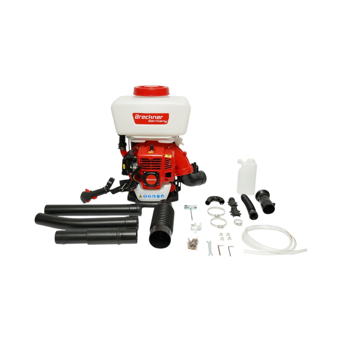 Atomizor pe benzina 14L, motor 2 timpi 2.3CP, 43cc, raza pulverizare 12m