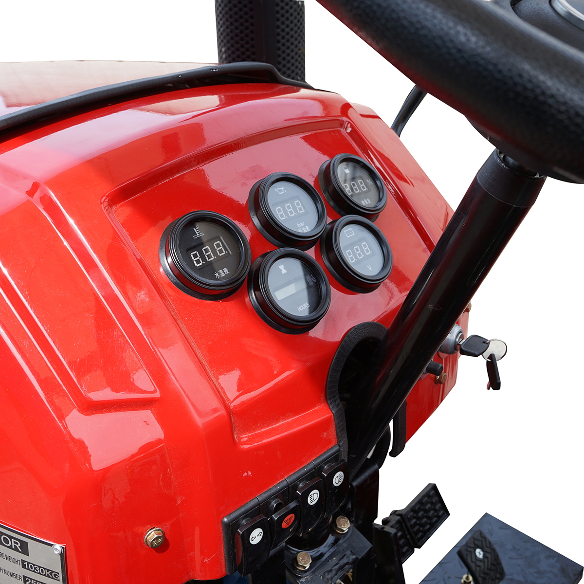 Tractor 25HP 4x4, rosu cu semicabina seria 244