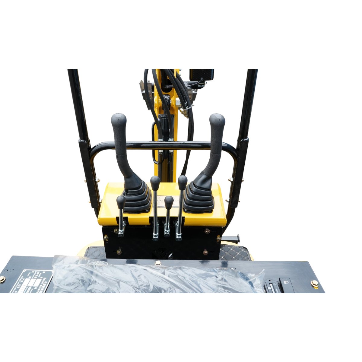 Mini excavator 1T pe senile cu semicabina, motor diesel 10CP, 499cc, adancime sapare 1600mm, 2 cupe incluse 390/960mm