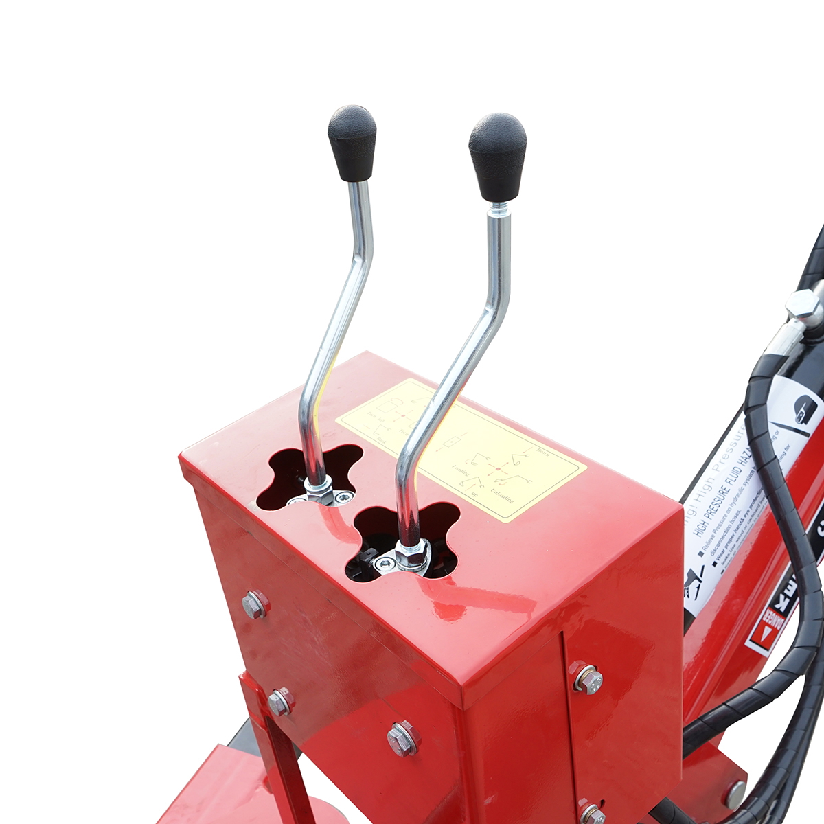 Mini excavator pentru ATV cu motor 15Cp, 420CC pe benzina remorcabil, rotire 360 grade