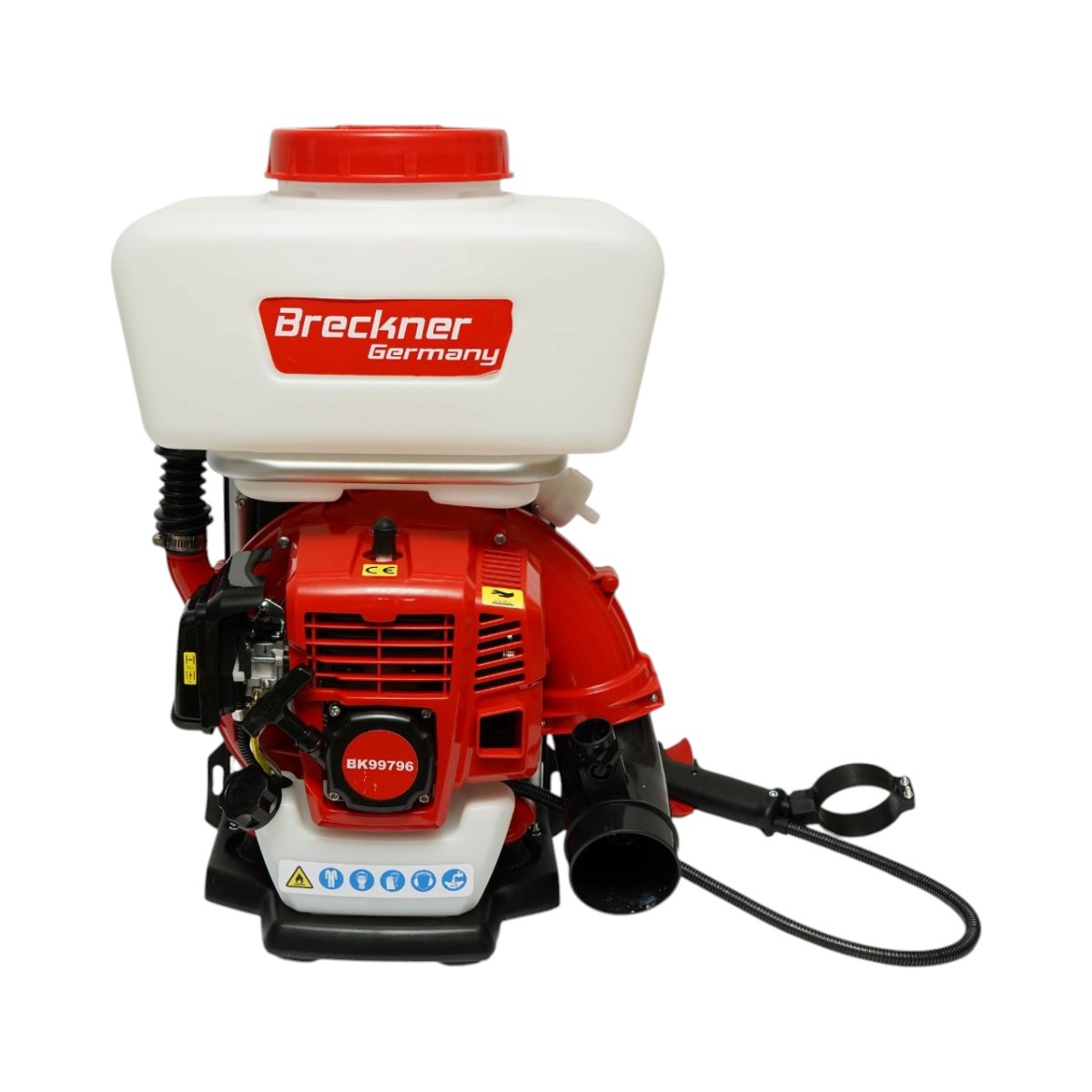 Atomizor pe benzina 14L, motor 2 timpi 2.3CP, 43cc, raza pulverizare 12m