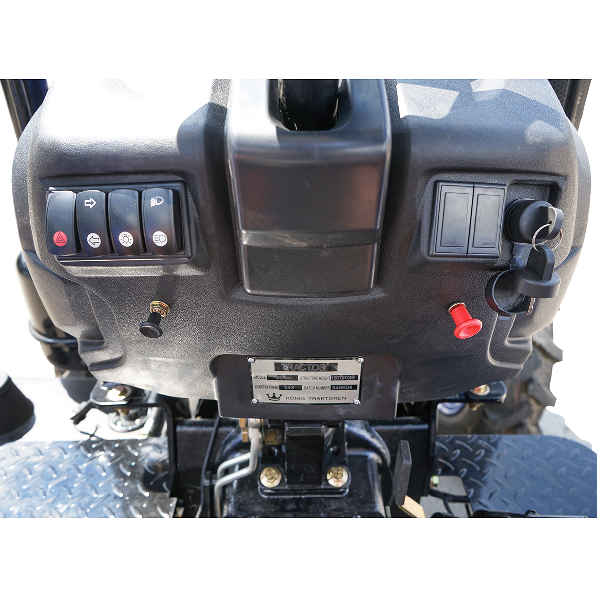 Tractor KONIG 604, 4x4, 60HP cu parasolar, roti 8.3-16/12.4-28