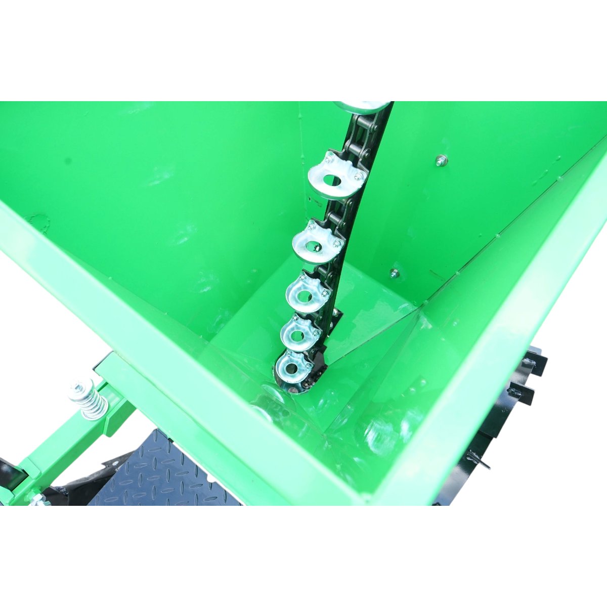 Masina de plantat cartofi pe 1 rand cu buncar 90kg model Polonia