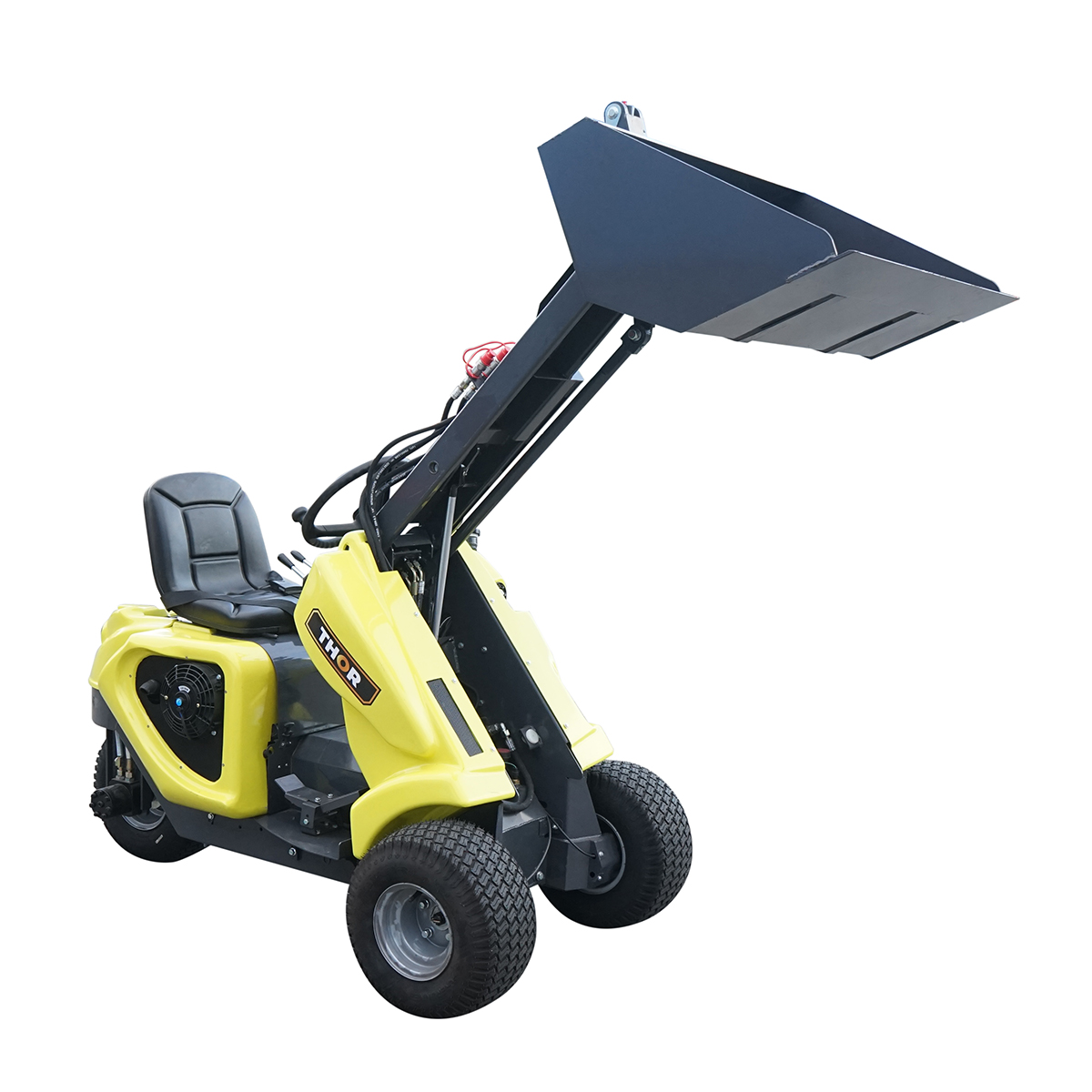 Mini incarcator frontal 500kg, motor benzina 23CP, capacitate ridicare 220kg, latime cupa 1110mm
