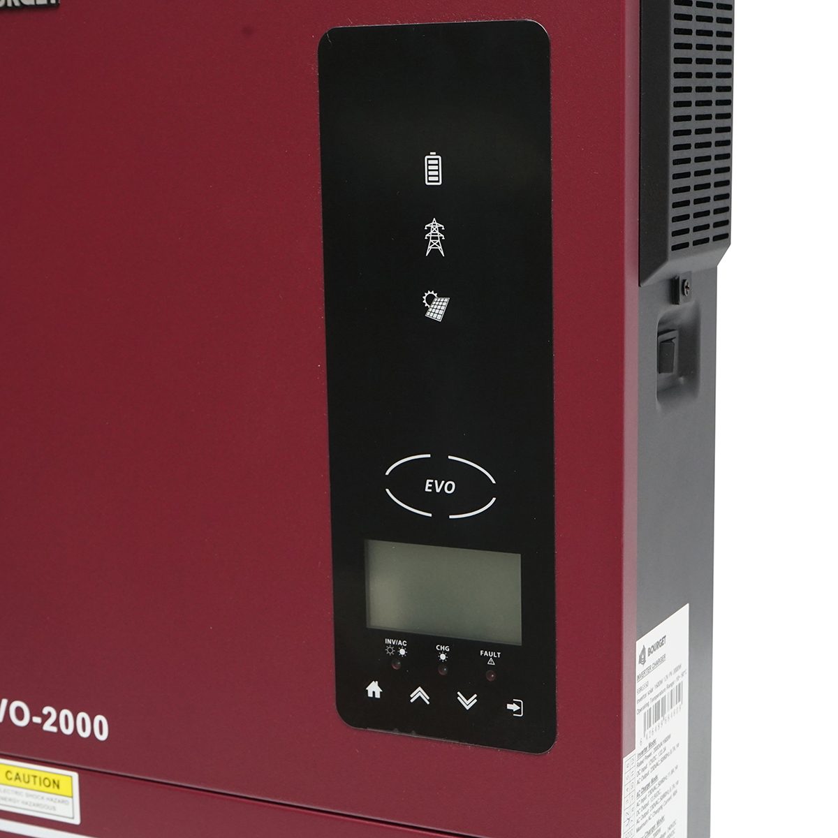 Invertor solar hibrid 1.6kW, 12V, MPPT 80A, monofazic, OFF-GRID, EVO-2000 Bourget