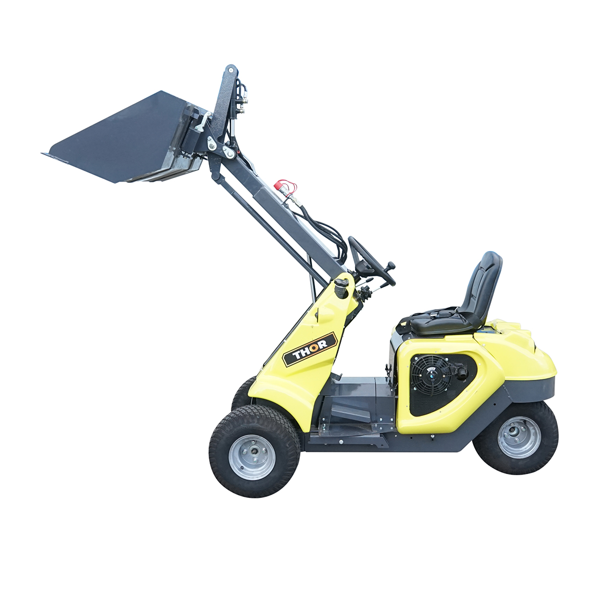 Mini incarcator frontal 500kg, motor benzina 23CP, capacitate ridicare 220kg, latime cupa 1110mm
