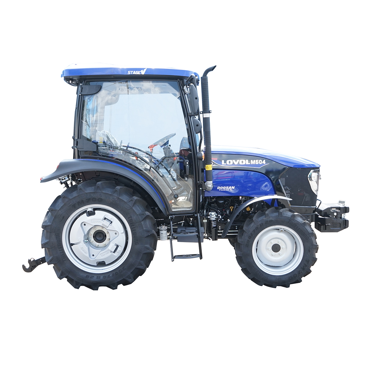 Tractor 50HP 4x4 cu cabina inmatriculabil, aer conditionat, motor Hyundai turbo diesel DM02 LOVOL M504 PRO