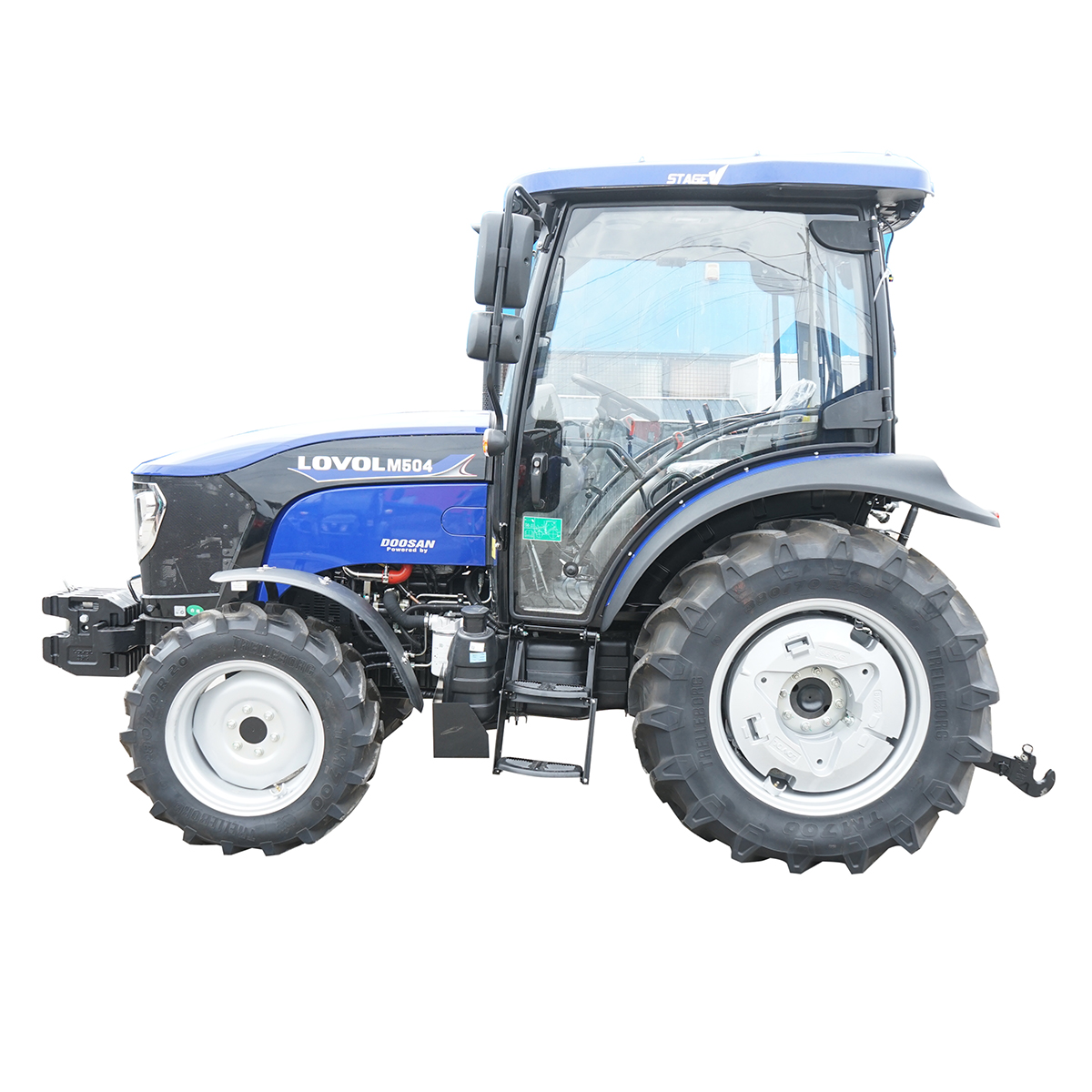 Tractor 50HP 4x4 cu cabina inmatriculabil, aer conditionat, motor Hyundai turbo diesel DM01 LOVOL M504