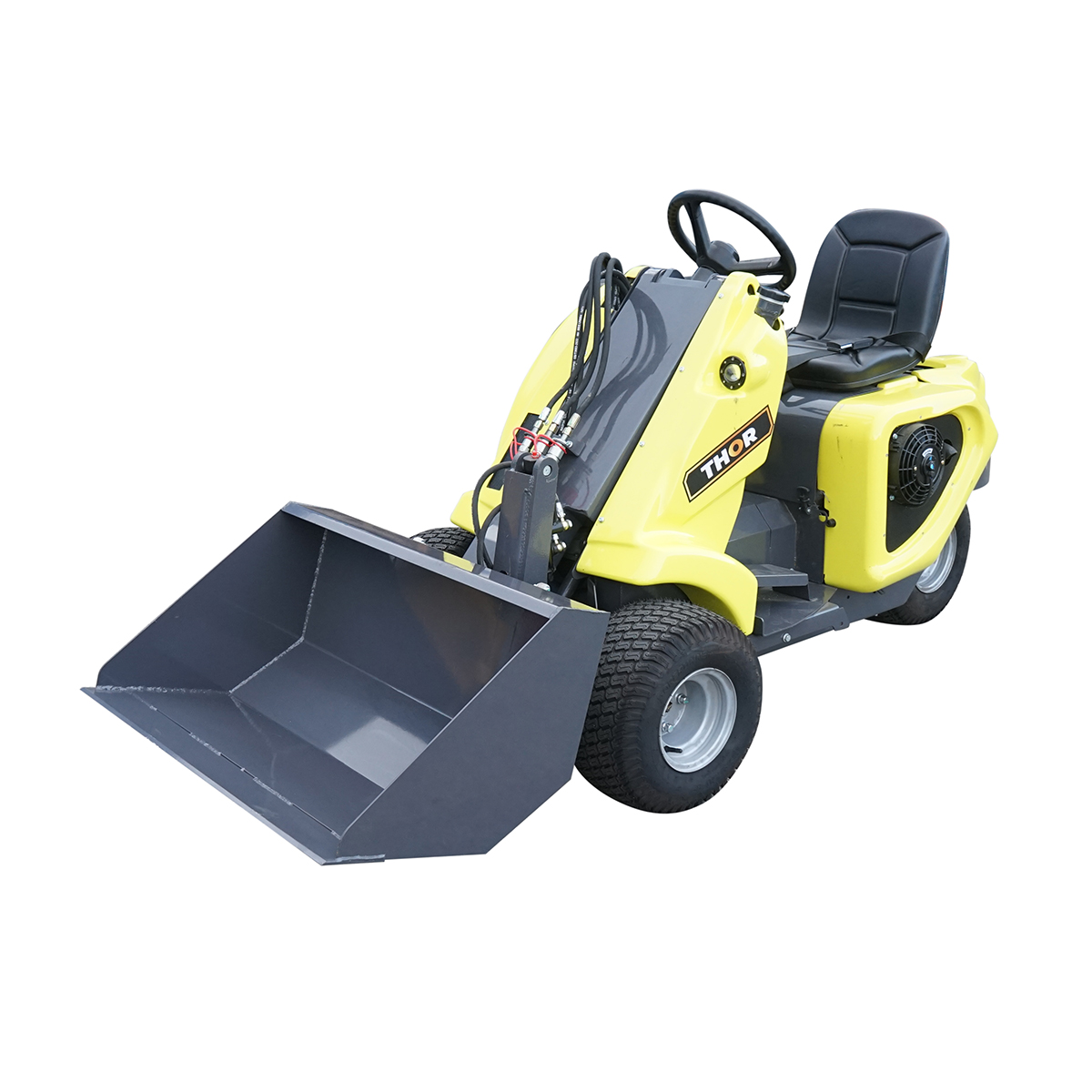 Mini incarcator frontal 500kg, motor benzina 23CP, capacitate ridicare 220kg, latime cupa 1110mm