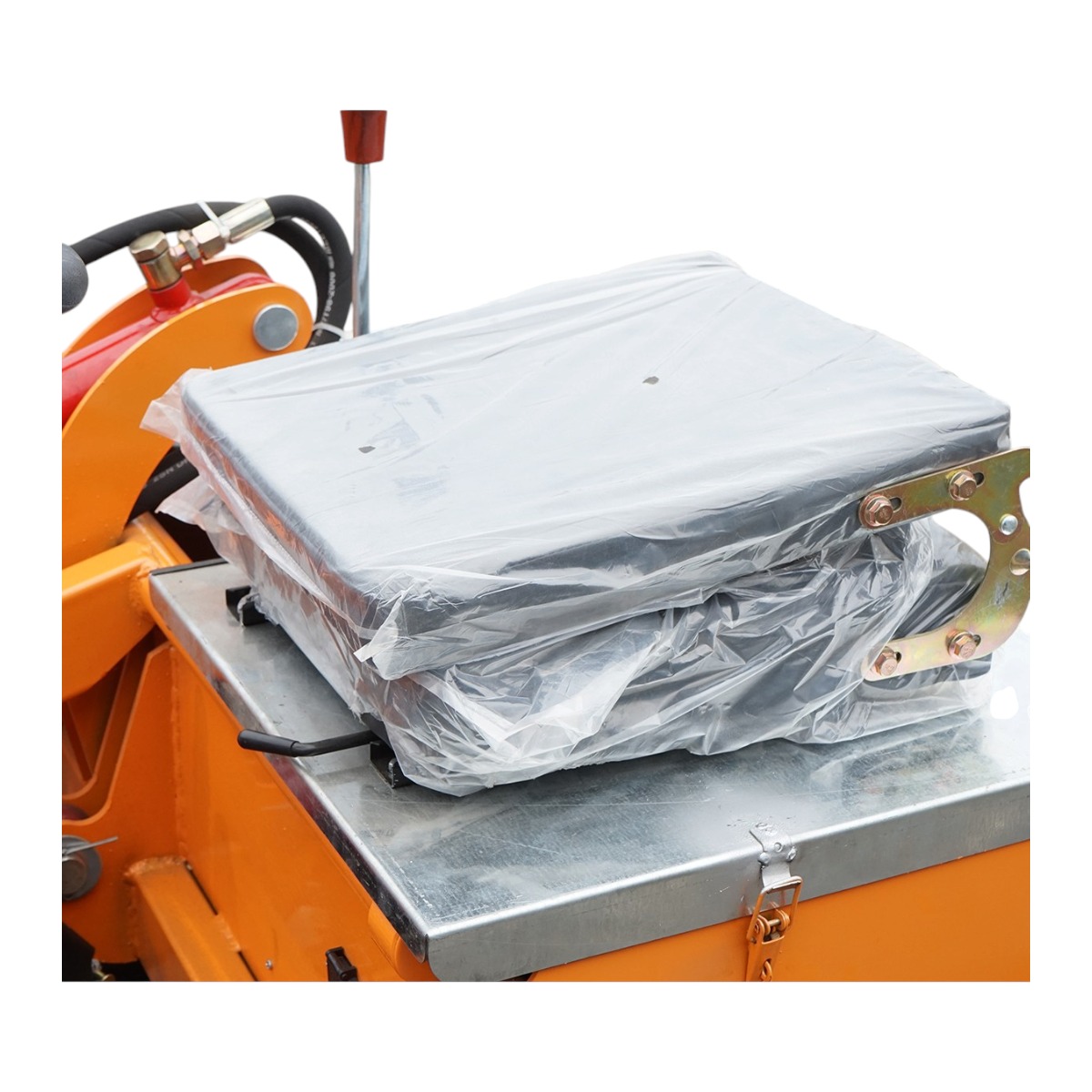 Mini incarcator frontal electric cu 3 roti, 2 motoare 1800W/1300W, baterie 48V/52Ah, capacitate ridicare 200kg, cupa 900x450x370mm