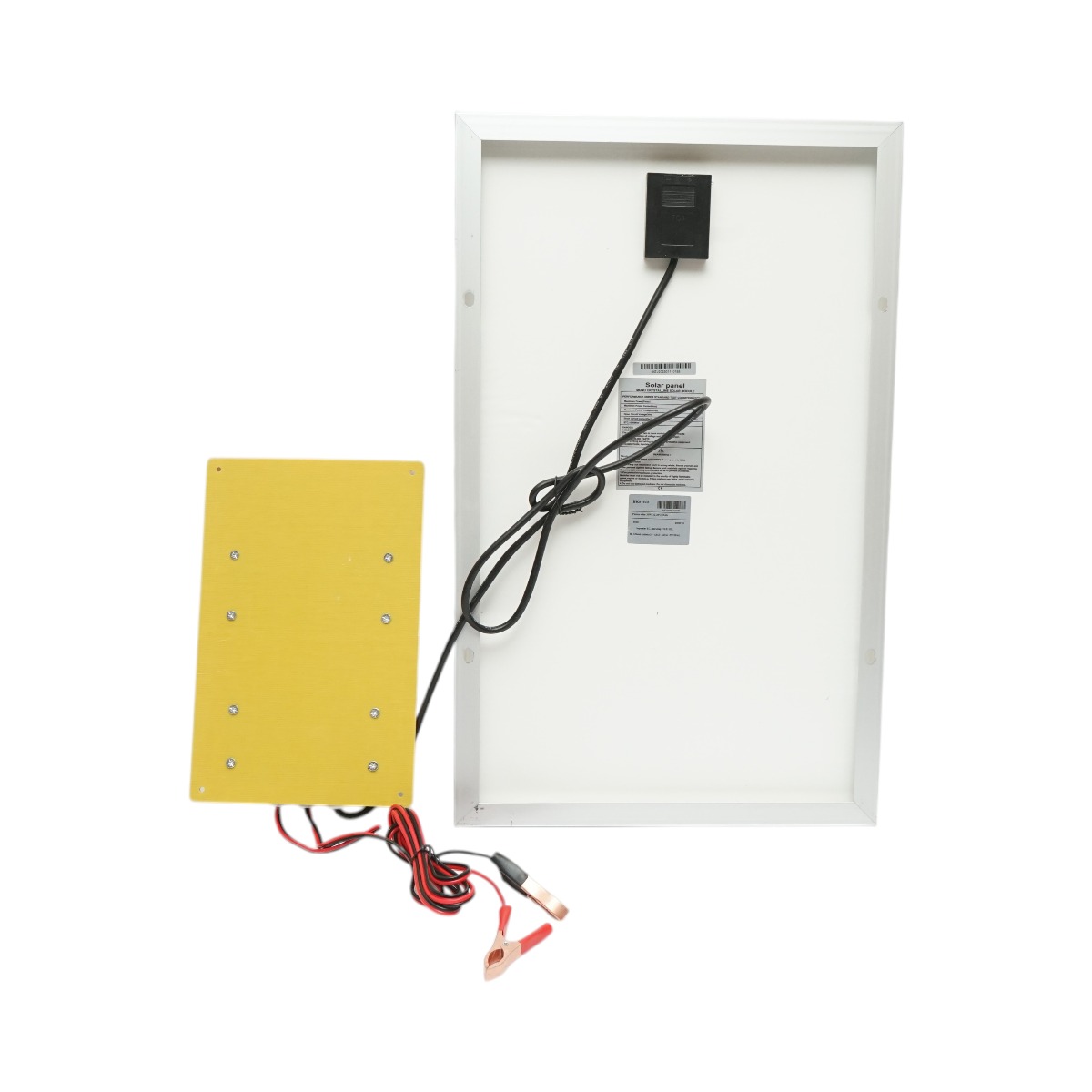 Panou solar 30W fotovoltaic monocristalin 560x345x25mm cu regulator 12-24V/10Ah, 2x USB si cablu 2m pentru baterie