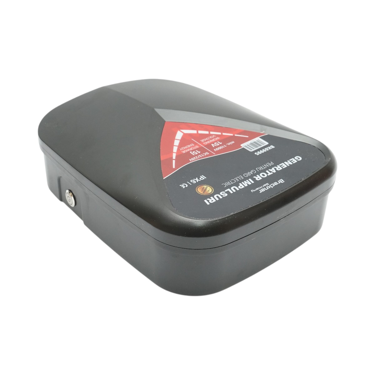 Aparat generator de impulsuri 15 Joule, 12V/220V, 100 km pentru gard electric IPX6