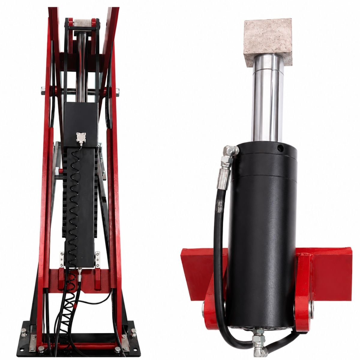 Elevator auto tip foarfeca dublu 380V, 2.2kW, capacitate ridicare 4000kg, inaltime ridicare 330-1850mm