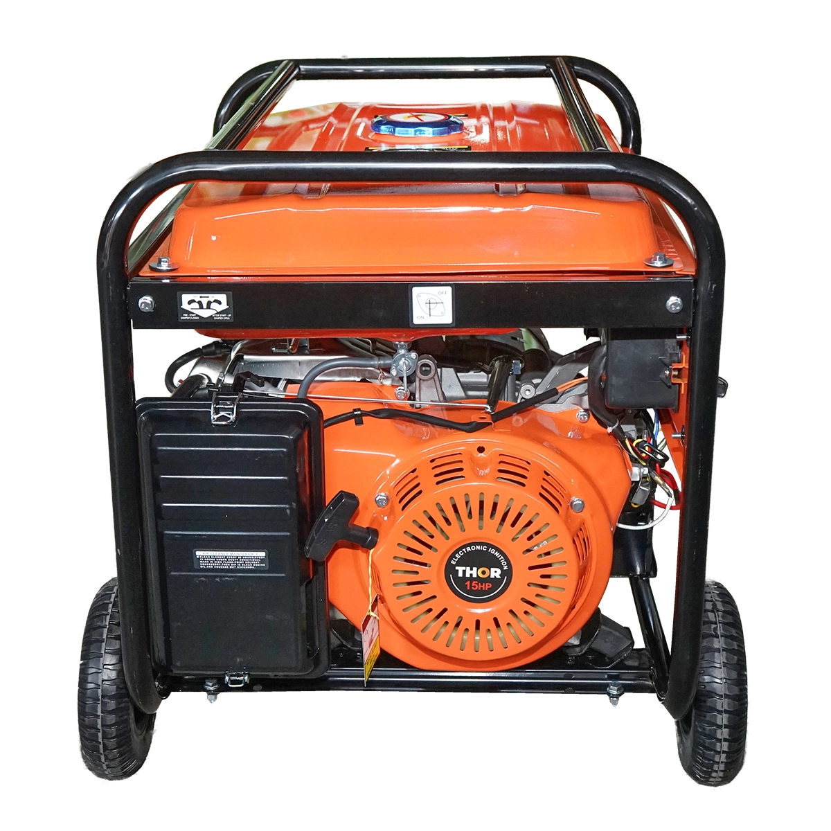 Generator electric 5.5kW/220V, motor pe benzina 15CP, pornire electrica/manuala THOR