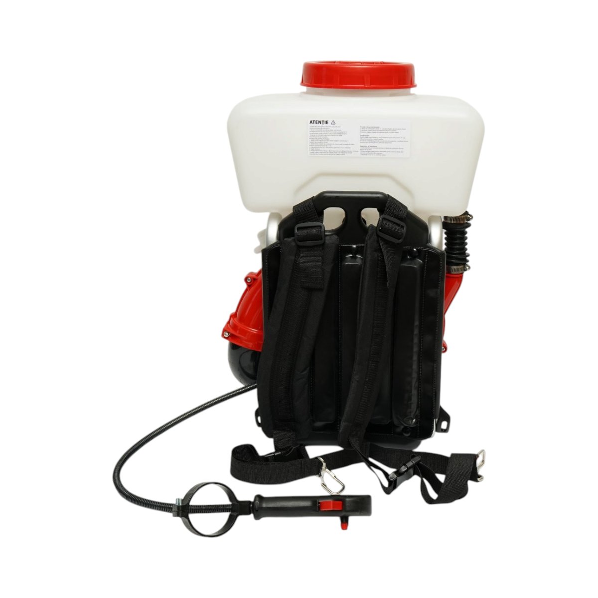 Atomizor pe benzina 14L, motor 2 timpi 2.3CP, 43cc, raza pulverizare 12m
