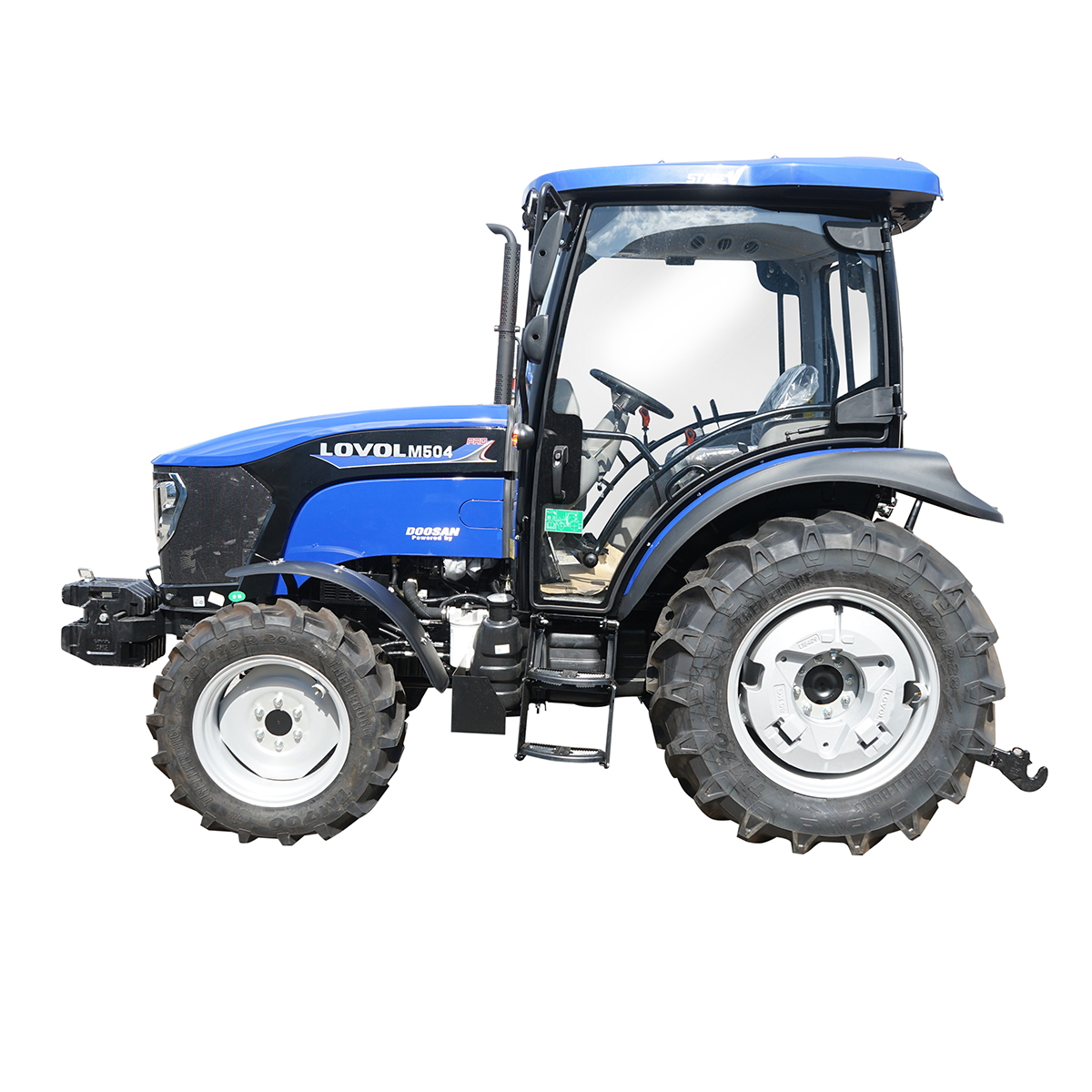 Tractor 50HP 4x4 cu cabina inmatriculabil, aer conditionat, motor Hyundai turbo diesel DM02 LOVOL M504 PRO