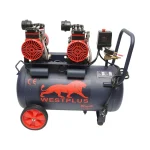 Compresor aer 50L fara ulei silentios, 2 motoare 4 cilindri - imagine 6