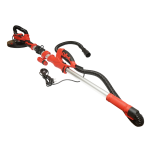 Slefuitor pereti si tavane tip girafa pliabil cu aspirator 710W, 220V, viteza 800-1800 r/min, 2 capete rotund/triunghiular, iluminare LED, 12 discuri incluse - imagine 5