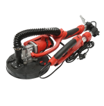 Slefuitor pereti si tavane tip girafa pliabil cu aspirator 710W, 220V, viteza 800-1800 r/min, 2 capete rotund/triunghiular, iluminare LED, 12 discuri incluse - imagine 6