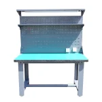 Masa, banc de lucru atelier cu priza 220V, panou perforat si iluminat LED 1500x750x800+1000mm - imagine 6