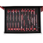 Dulap carucior metalic cu scule 7 sertare 245 piese Breckner Germany - imagine 5