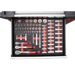 Dulap carucior metalic cu scule 7 sertare 245 piese Breckner Germany - imagine 2