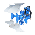 Plug agricol reversibil hidraulic cu 2 trupite, cormane pline