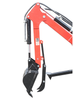 Mini excavator pentru ATV cu motor 15Cp, 420CC pe benzina remorcabil, rotire 360 grade - imagine 4