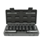 Trusa chei tubulare de impact lungi 10-24mm, 78mm, patrat 1/2 inch Cr-Mo 11 piese