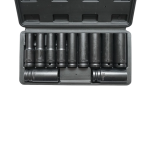 Trusa chei tubulare de impact lungi 10-24mm, 78mm, patrat 1/2 inch Cr-Mo 11 piese - imagine 2