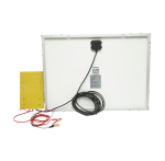 Set panou solar 75W fotovoltaic monocristalin 760x550x25mm 12-24V 4 becuri LED 9W - imagine 2