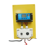 Set panou solar 75W fotovoltaic monocristalin 760x550x25mm 12-24V 4 becuri LED 9W - imagine 3