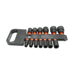 Set 13 chei tubulare de impact 10-32mm, 38mm, patrat 1/2 inch Cr-Mo - imagine 2