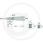 Tepusa baloti 110CM - imagine 2