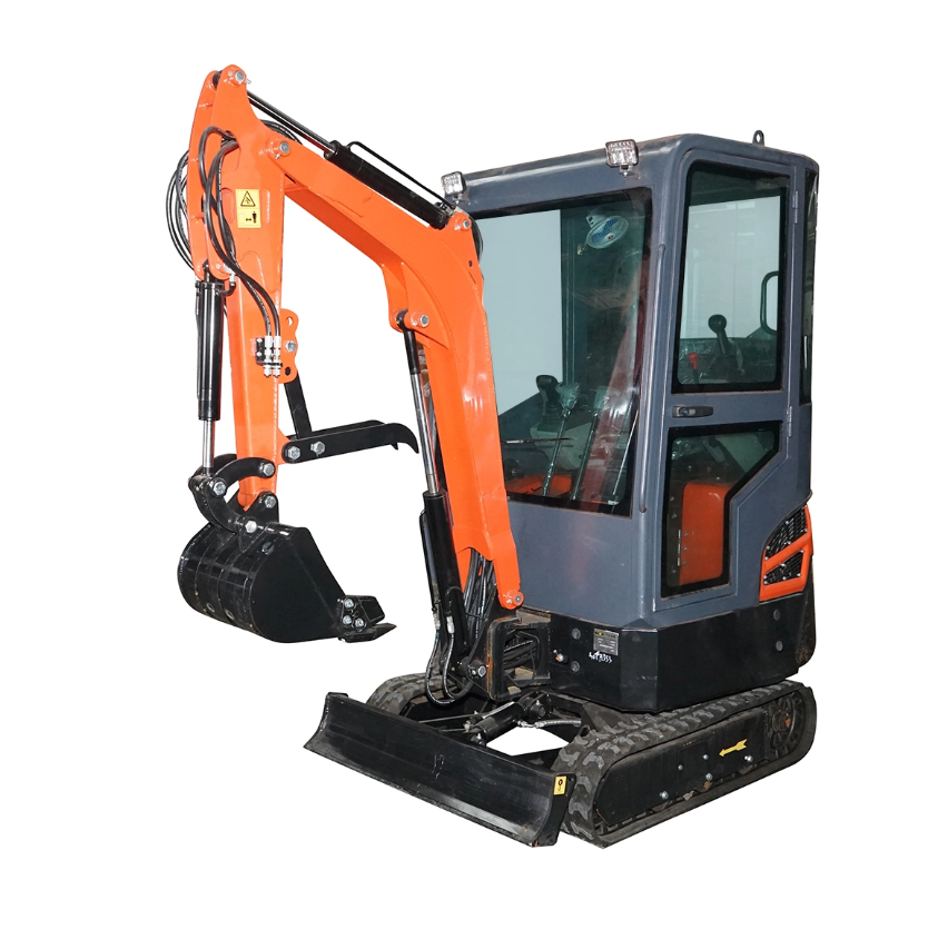 excav---1 Mini excavator 1.4T cu cabina, motor diesel 25CP, rotire 360 grade, adancime sapare 2200mm, capacitate ridicare 350Kg - imagine 1