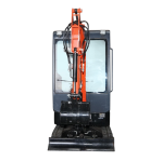 Mini excavator 1.4T cu cabina, motor diesel 25CP, rotire 360 grade, adancime sapare 2200mm, capacitate ridicare 350Kg - imagine 3