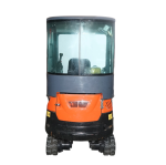 Mini excavator 1.4T cu cabina, motor diesel 25CP, rotire 360 grade, adancime sapare 2200mm, capacitate ridicare 350Kg - imagine 5