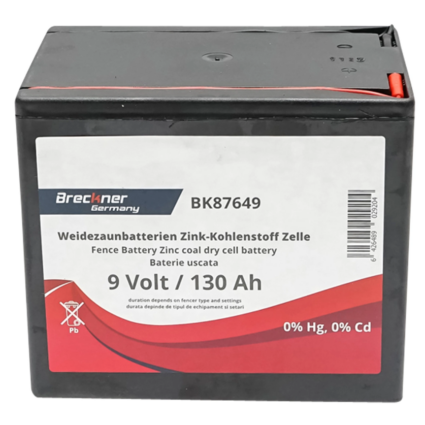 Baterie uscata (nereincarcabila) 9V 130Ah pentru gard electric