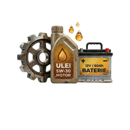 Piese, uleiuri și baterii